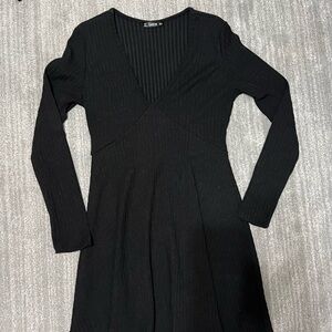 SHEIN Black Long Sleeve Dress